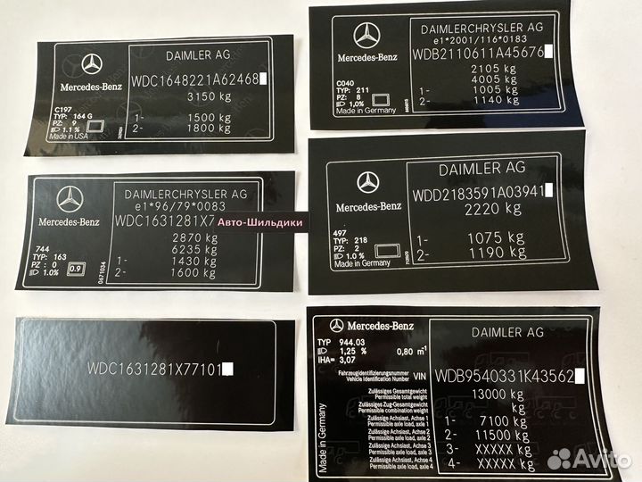 Вин наклейка, Вин табличка, Vin номер, Шильдик