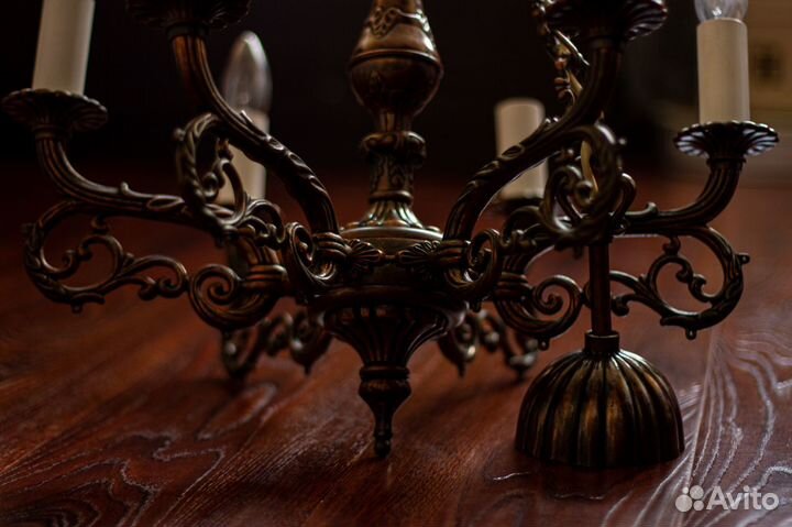 Антикварная старинная люстра