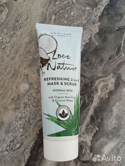 Маска-скраб для лица 2 в 1