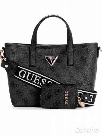 Сумка Guess Latona mini тоут с брелоком