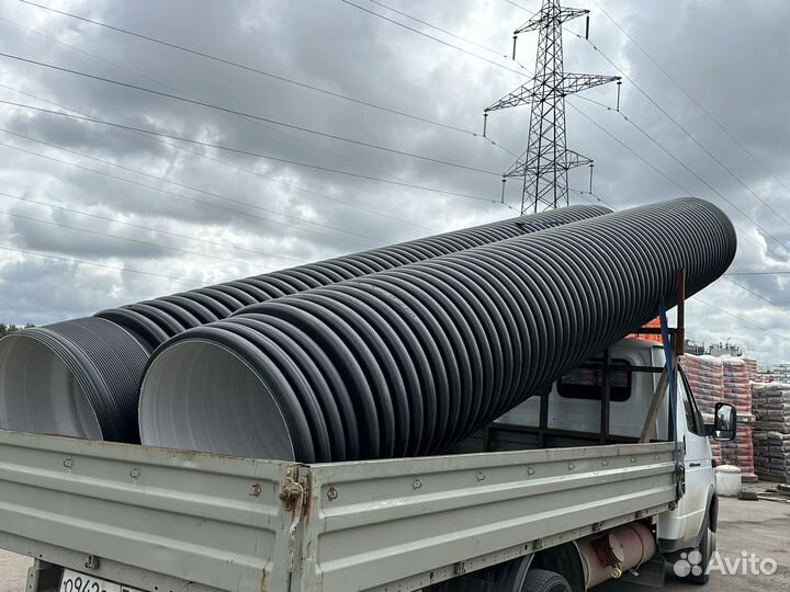 Труба гофрированная в канаву