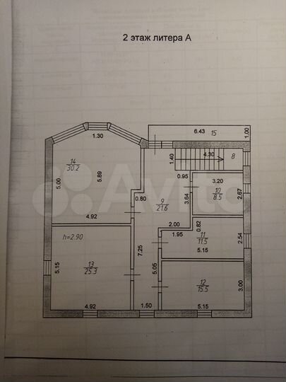 Комната 11,5 м² в 4-к., 2/2 эт.