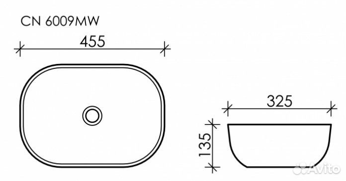 Раковина Ceramica Nova Element CN6009MB