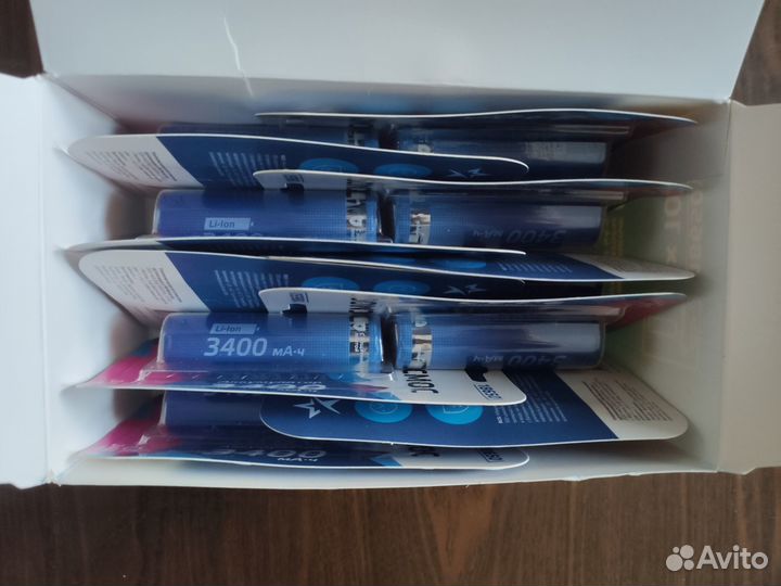 Аккумулятор 18650 Li-ion 1BL 3400мАч Космос