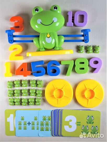 Обучающие детские весы лягушка