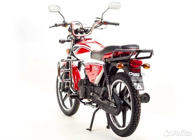 Мотоцикл мопед Motoland Альфа RX 125 красный
