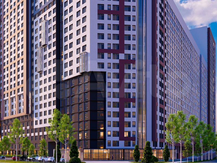 3-к. квартира, 53,2 м², 19/27 эт.