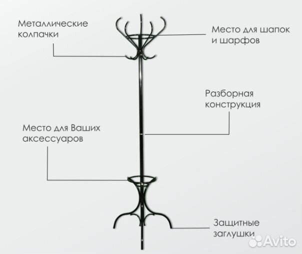 Вешалка напольная.Новая. Доставка