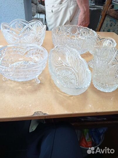 Ваза хрустальная большая СССР