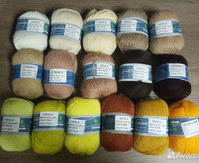 Пряжа пух норки