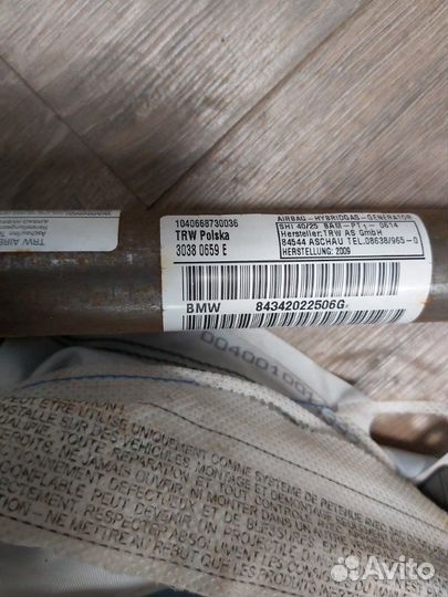 Шторка безопасности левая Bmw X3 2.0D E83 N47 2009