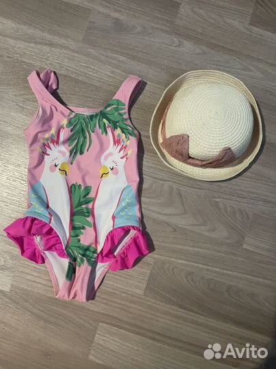 Купальник детский 92 и шляпа