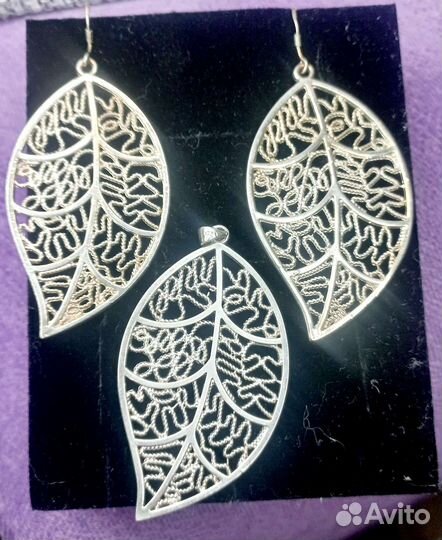 Серьги серебро