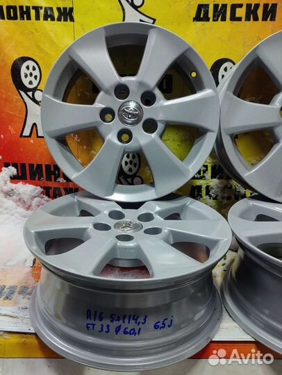 Литые диски Toyota R16 5*114.3 et33