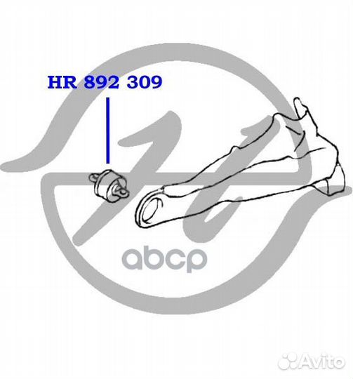 Сайлентблок зад прав/лев HR892309 Hanse