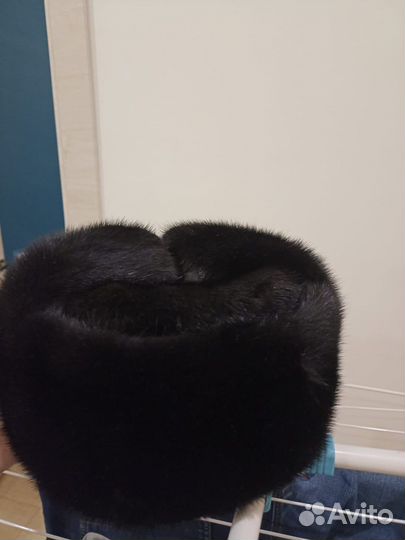 Норковая шапка мужская бу