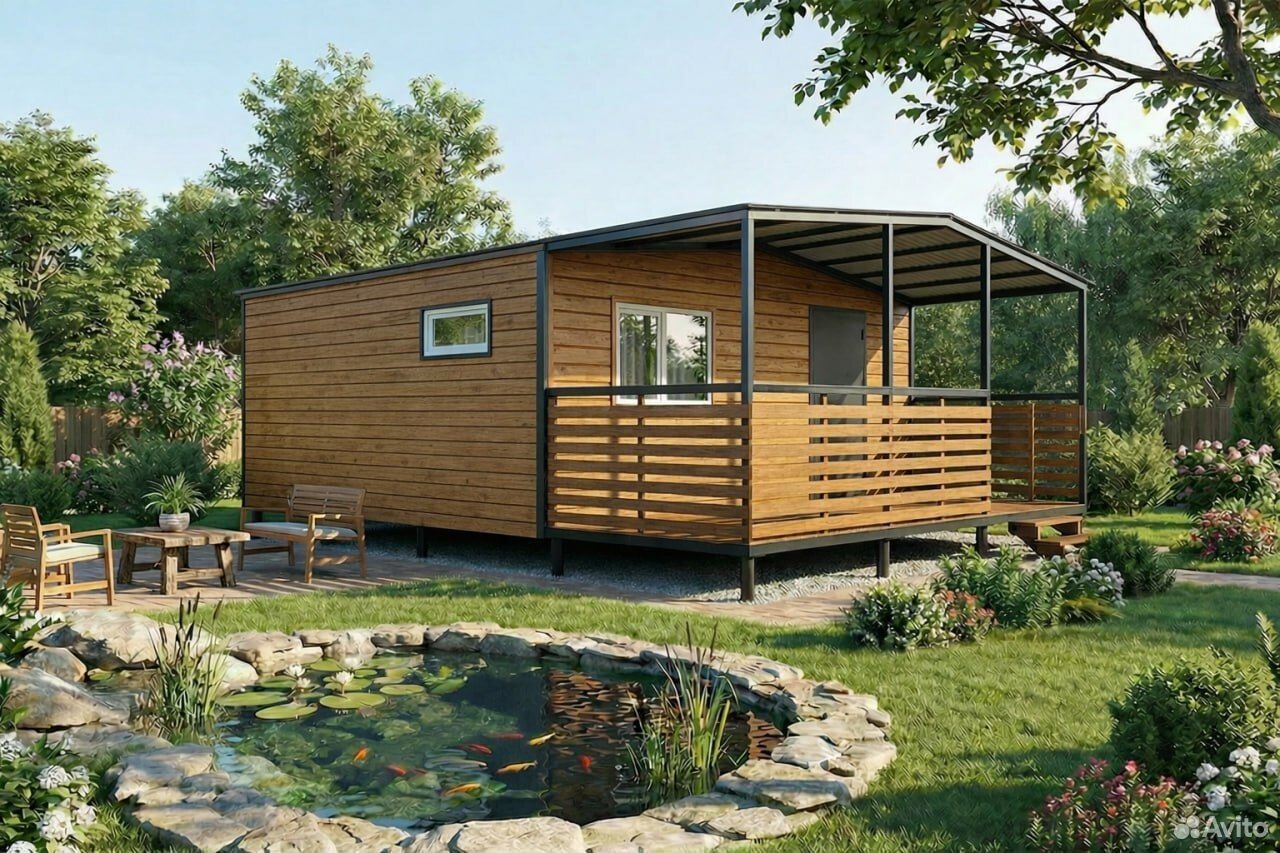 Дачный дом с террасой - Вид 2