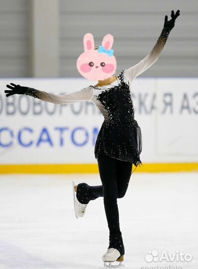 Платье/комбинезон для фигурного катания 128-140