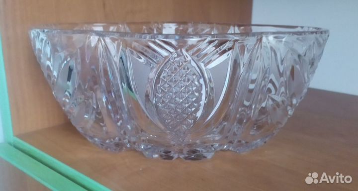 Ваза для фруктов хрусталь