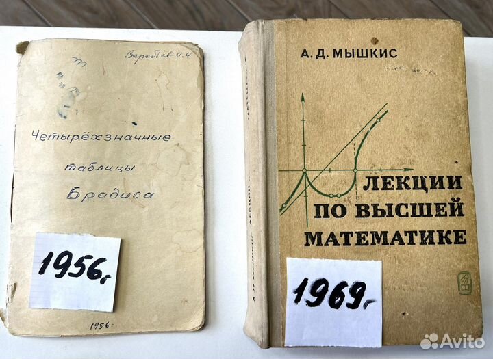 Книги математика СССР 1956 г 1969 МГУ 1986 г
