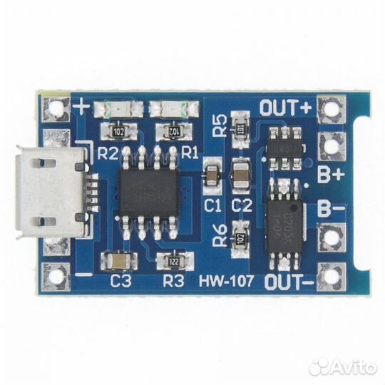 Плата TP4056 5V 1A Micro USB Type-C Зарядное 18650