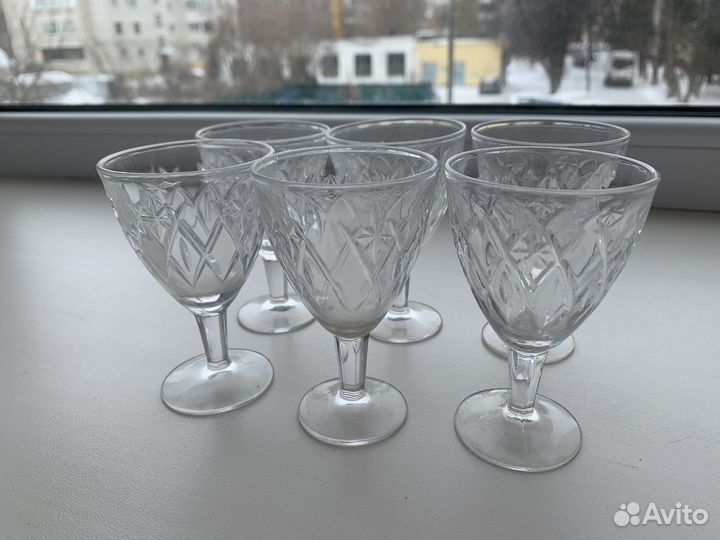 Хрустальные рюмки СССР винтаж