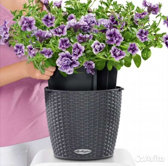 Кашпо подвесное lechuza Nido Cottage 28 бежевый