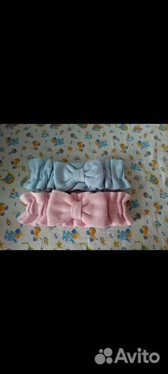 Бант на выписку вязаный