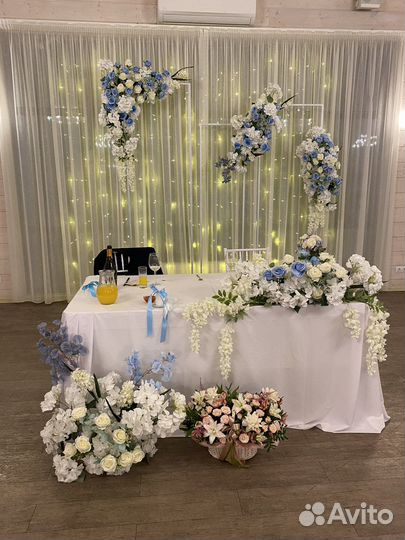 Искусственные цветы для декора свадьбы