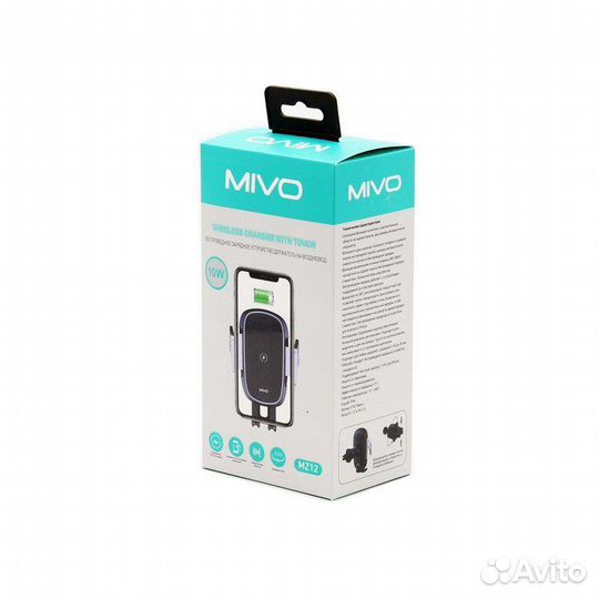 Держатель с беспроводной зарядкой Mivo MZ12 10W