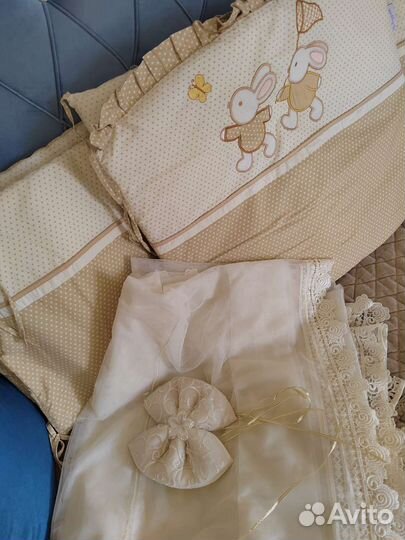 Балдахин с бортиками в кроватку