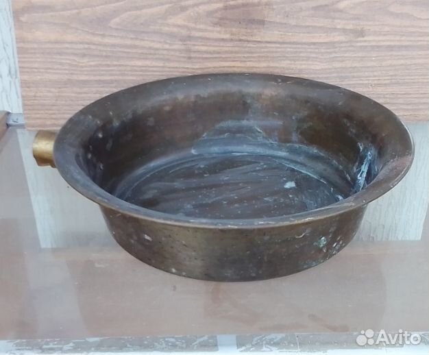 Латунный таз для варенья.ссср