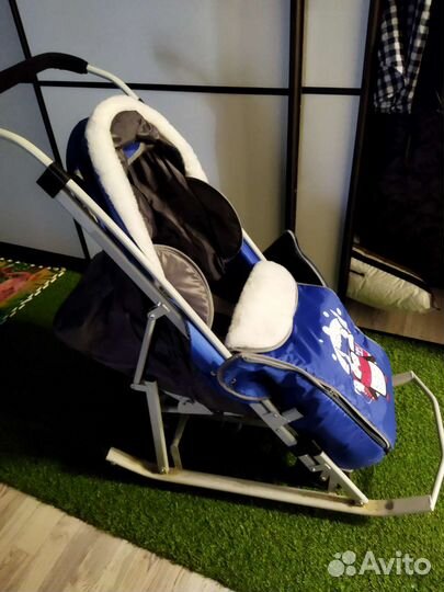 Детские санки коляска