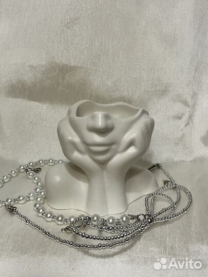 Гипсовое кашпо 