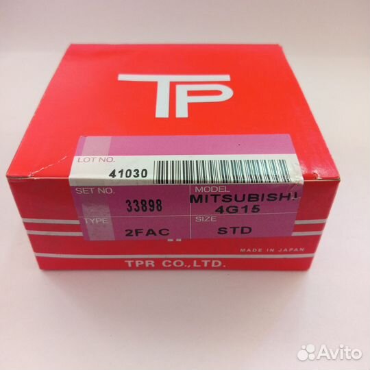 Кольца поршневые TP 33898 4G15 STD