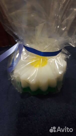 Хендмейд свечи коровки и ромашка