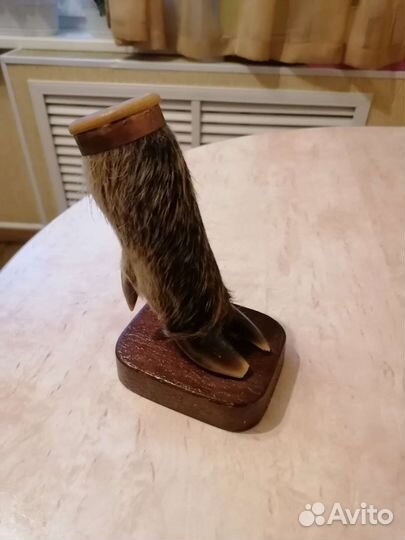 Карандашница натуральная ножка кабана