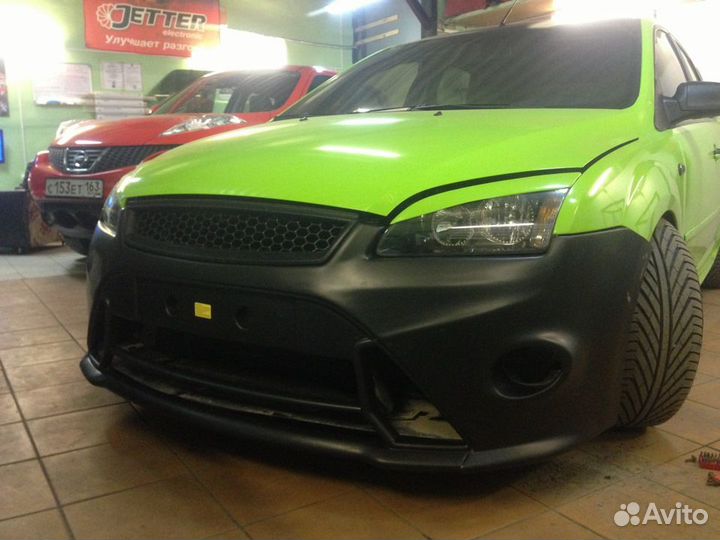 Передний бампер RS V2 ford focus 2 дорестайлинг