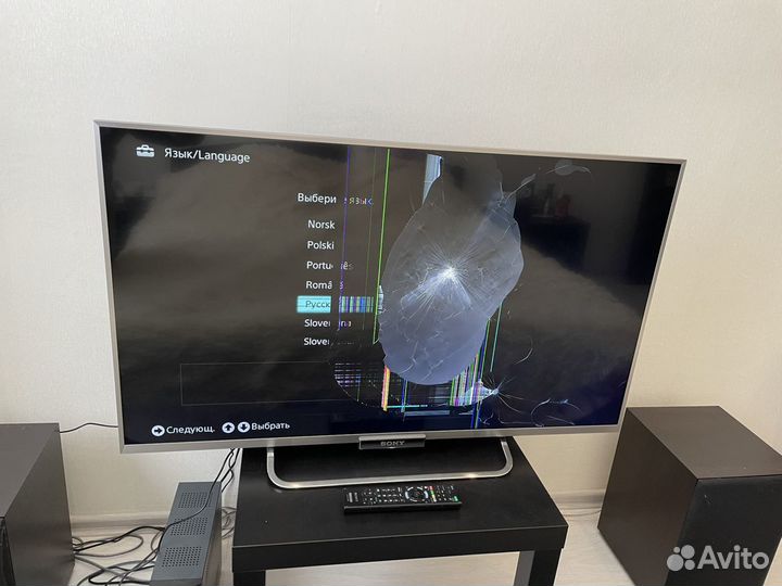 Телевизор Sony bravia битый