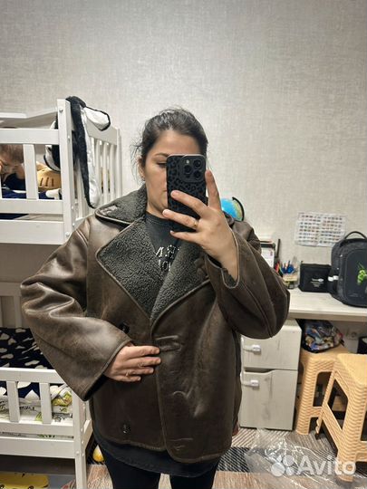 Дубленка женская zara