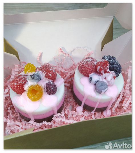 Пирожные из мыла ручной работы