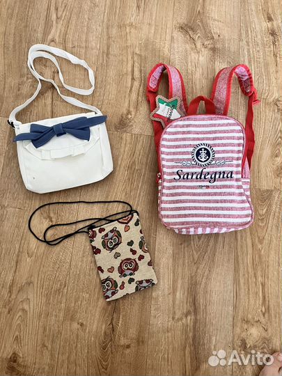 Рюкзак новый детский текстиль, и сумочки в придачу