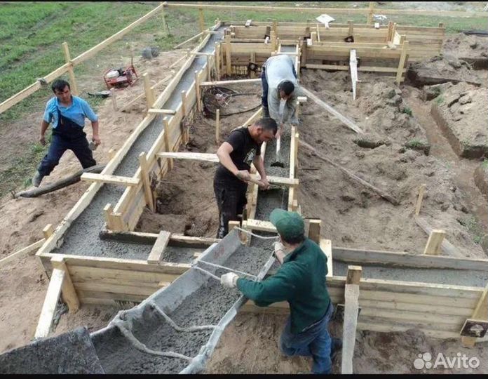 Фундамент под ключ Отмостки Ремонт фундамента