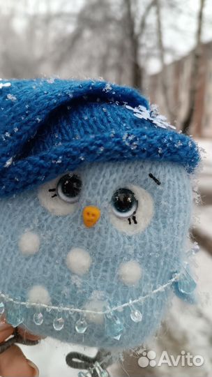 Вязаная игрушка сова (ручной работы)
