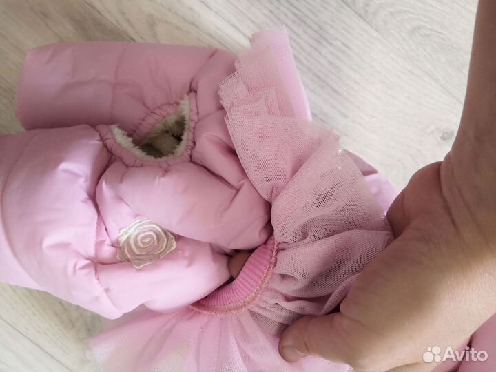 Зимний комбинезон на собаку Limargy M 26-28 спинка