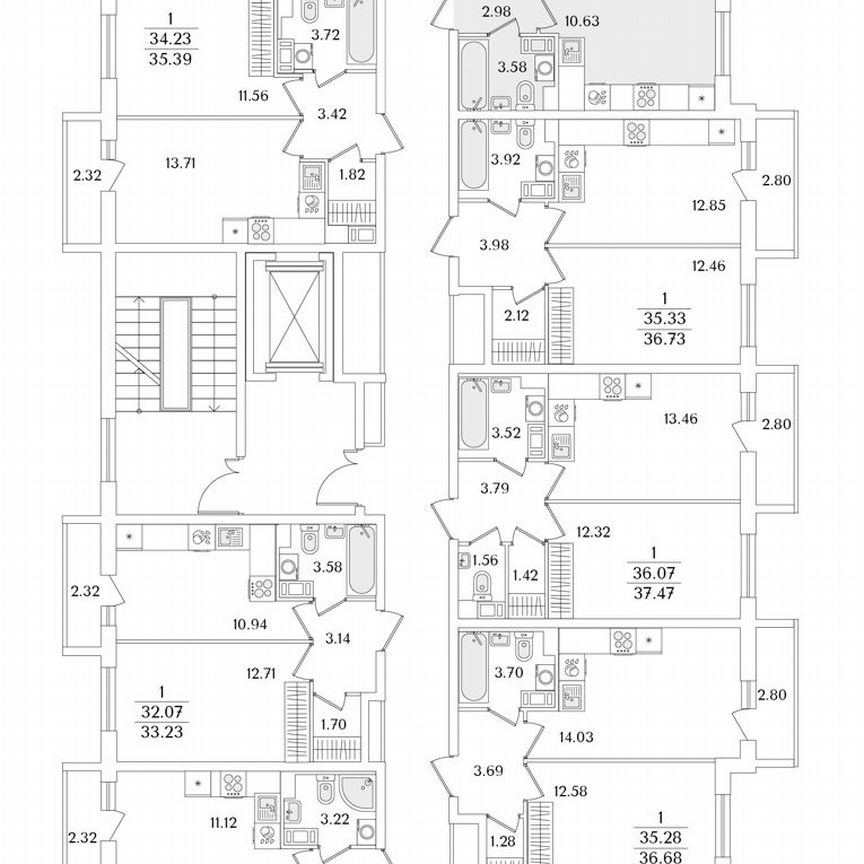 1-к. квартира, 31,1 м², 9/9 эт.