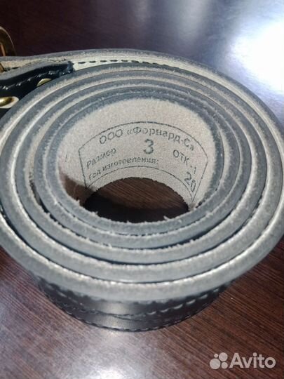 Ремень армейский кожаный