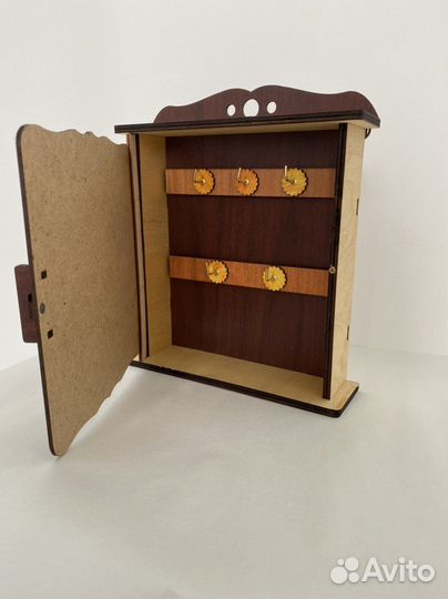 Ключница настеная шкафчик с 5 крючками