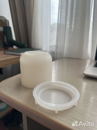 Форма молд для гипса и бетона стакан с крышкой