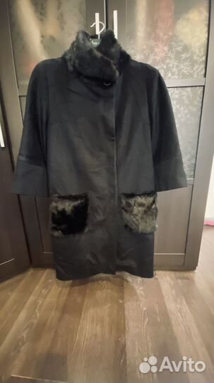 Пальто черное 42-44